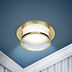 ЭРА Встраиваемый светильник декоративный DK99 GD MR16 GU5.3 золото Б0058395 - фото 113903