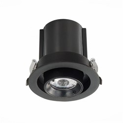 ST Luce ST702.348.12 Светильник встраиваемый Черный LED 1*12W 4000K 900Lm Ra80 24° IP20 D90xH92 180-240V ST702.348.12 - фото 113965