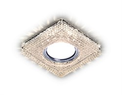 Ambrella Встраиваемый точечный светильник со светодиодной лентой S272 CL/WW хром/прозрачный MR16+3W(LED WARM) S272 CL/WW - фото 114055