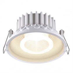 Novotech 358789 SPOT NT21 202 белый Светильник встраиваемый светодиодный IP20 LED 15W 4000K 1600Лм 110-265V BIND 358789 - фото 114193