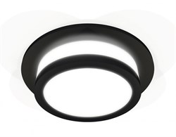 Ambrella Комплект встраиваемого светильника c акрилом XC7622041 SBK/FR черный песок/белый матовый MR16 GU5.3 (C7622, N7121) XC7622041 - фото 114201