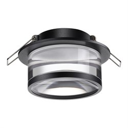 Novotech 370914 SPOT NT22 черный Светильник встраиваемый IP20 GU10 9W 220V GEM 370914 - фото 114334