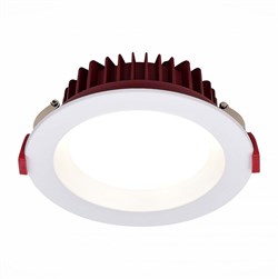 ST LUCE ST752.548.18 Светильник встраиваемый Белый LED 1*18W 4000K 1 440Lm Ra80 100° IP44 D140xH55 100-240VV ST752.548.18 - фото 114420