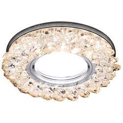 Ambrella Встраиваемый точечный светильник со светодиодной лентой S701 CL/CH/WW хром/прозрачный MR16+3W(LED WARM) S701 CL/CH/WW - фото 114510