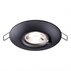 Novotech 370792 SPOT NT21 247 черный Светильник встраиваемый влагозащищенный IP44 GU10 50W 220V WATER 370792 - фото 114548