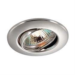 Novotech 369694 NT12 256 Светильник встраиваемый ПВ  IP20 GX5.3 50W 12V CLASSIC никель 369694 - фото 114597