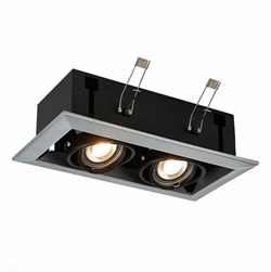 ST Luce ST250.148.02 Светильник встраиваемый Черный GU10 2*50W L245xW126xH70 220V Без ламп ST250.148.02 - фото 114657