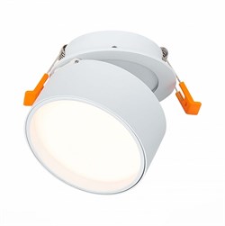 ST LUCE  ST651.538.09 Встраиваемый поворотный светильник Белый LED 1*9W 3000K 720Lm Ra>90 120о IP20 D85xH68 170-240VV ST651.538.09 - фото 114784