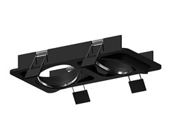 Ambrella Корпус светильника встраиваемый поворотный для насадок D70mm C7664 SBK черный песок 225*120*H25mm MR16 GU5.3 C7664 - фото 114922