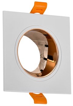 IEK Светильник 4107 встр. поворотн. GU10 белый/золото пласт. LT-UVB0-4107-GU10-1-K22 - фото 115005
