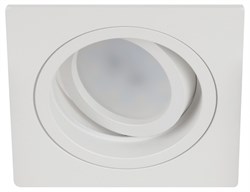 ЭРА Встраиваемый светильник алюминиевый KL85 WH MR16/GU5.3 белый Б0054348 - фото 115019