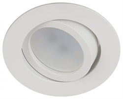 ЭРА Встраиваемый светильник алюминиевый KL86 WH MR16/GU5.3 белый Б0054350 - фото 115036