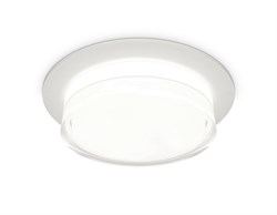Ambrella Комплект встраиваемого светильника с акрилом XC8050024 SWH/FR/CL белый песок/белый матовый/прозрачный GX53 (C8050, N8399) XC8050024 - фото 115066