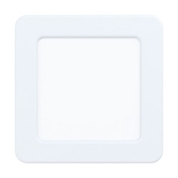 Eglo 99178 Светодиодный встраиваемый cветильник FUEVA 5, 5,5W (LED), 117х117, ET26, 700lm, 4000K, сталь, белый 99178 - фото 115068