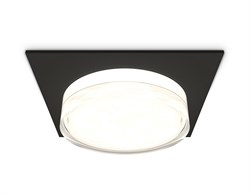 Ambrella Комплект встраиваемого светильника с акрилом XC8062022 SBK/FR/CL черный песок/белый матовый/прозрачный GX53 (C8062, N8399) XC8062022 - фото 115105