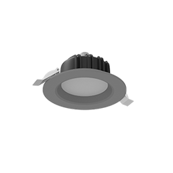 Varton Светодиодный светильник DL-01 круглый встраиваемый 120x65 мм 11 Вт 3000 K IP54 RAL7045 серый муар V1-R0-H0011-10000-4401130 - фото 115141