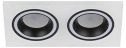 ЭРА Встраиваемый светильник декоративный DK92 WH/BK MR16/GU5.3 белый/черный Б0054363 - фото 115148