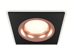 Ambrella Комплект встраиваемого светильника XC7632006 SBK/PPG черный песок/золото розовое полированное MR16 GU5.3 (C7632, N7015) XC7632006 - фото 115177