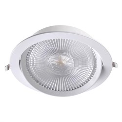 Novotech 358001 NT19 091 белый Встраиваемый поворотный светильник IP20 LED 3000К 30W 85-265V STERN 358001 - фото 115190