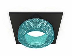 Ambrella Комплект встраиваемого светильника XC7632023 SBK/BL черный песок/голубой MR16 GU5.3 (C7632, N7194) XC7632023 - фото 115221