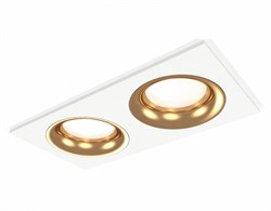 Ambrella Комплект встраиваемого светильника XC7635005 SWH/PYG белый песок/золото желтое полированное MR16 GU5.3 (C7635, N7014) XC7635005 - фото 115290