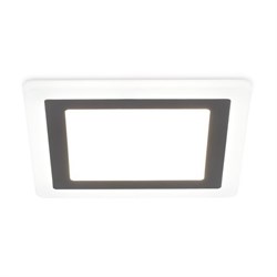 Ambrella Встраиваемый cветодиодный светильник с подсветкой DCR390 3W+3W 4200K+4200K 220-240V 105*105*20 (A75*75) DCR390 - фото 115347
