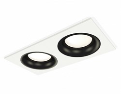 Ambrella Комплект встраиваемого светильника XC7635002 SWH/PBK белый песок/черный полированный MR16 GU5.3 (C7635, N7011) XC7635002 - фото 115379