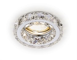 Ambrella Встраиваемый точечный светильник K112 CL/CH хром/прозрачный хрусталь MR16 K112 CL/CH - фото 115393