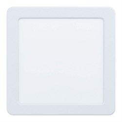 Eglo 99163 Светодиодный встраиваемый светильник FUEVA 5, 10,5W (LED), 166х166, ET26, 1200lm, 3000K, сталь, белый 99163 - фото 115398