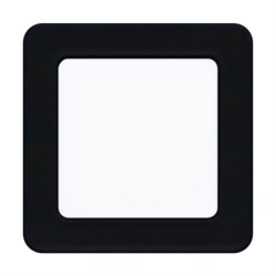 Eglo 99187 Светодиодный встраиваемый cветильник FUEVA 5, 5,5W (LED), 117х117, ET26, 700lm, 4000K, сталь, черный 99187 - фото 115730