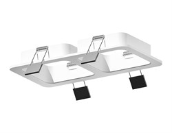 Ambrella Корпус светильника встраиваемый для насадок 70*70mm C7905 SWH белый песок 180*90*H32mm MR16 GU5.3 C7905 - фото 115771