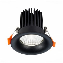 ST LUCE  ST703.448.10 Св-к встр. Черный LED 1*10W 4000K 900Lm Ra>90 38о IP20 D85xH75 170-240V ST703.448.10 - фото 115881