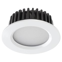 Novotech 357600 NT18 036 белый Встраиваемый светодиодный светильник 20LED 10W 100-265V DRUM 357600 - фото 115900