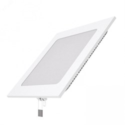 Светодиодный встраиваемый светильник ультратонкий квадратный IP20 12W 4100K 1/20 940111212 pe701502 - фото 115952
