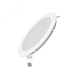 Светодиодный встраиваемый светильник ультратонкий круглый IP20 15W 4100K 1/20 939111215 pe729077 - фото 115965