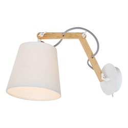 Arte Lamp A5700AP-1WH Pinoccio Бра металл/дерево/текстиль A5700AP-1WH - фото 116249