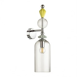 Odeon Light 4893/1WA CLASSIC ODL_EX22 33 хром/раноцветн./керамика/стекло Бра E14 1*40W 4893/1WA BIZET 4893/1WA - фото 116363