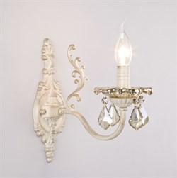 Eurosvet Бра с тонированным хрусталем 3281/1 белый с золотом / тонированный хрусталь 00000065242 - фото 116377