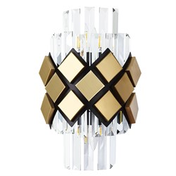 Arte Lamp A1039AP-2BK AMELIA Бра, черный/золото/хрусталь A1039AP-2BK - фото 116386