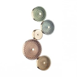 Odeon Light 5412/26WL L-VISION ODL_EX23 9 золотой/разноцветный металл/стекло Бра LED 26W 4000K CARAMELLA 5412/26WL - фото 116601