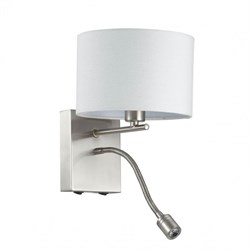 Lumion 3745/1A LN19 086 никель Бра E14 1*40W + LED 3W 220V NIKKI 3745/1A - фото 116605