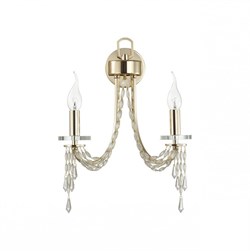 Odeon Light 5063/2W CLASSIC ODL24 537 золото/прозрачный/металл/хрусталь Бра E14 2*40W CAPEL 5063/2W - фото 116691