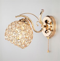 Eurosvet Бра со стеклянным плафоном 7777/1 золото 00000079881 - фото 116911