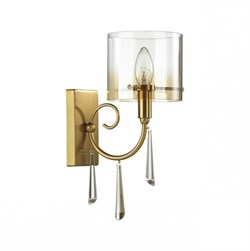 Odeon Light 4886/1W HALL ODL_EX23 41 бронзовый/янтарн./металл/стекло Бра E14 1*40W NICOLE 4886/1W - фото 116980