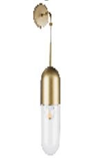 Lightstar 690513 (MB22501-1A ) Бра RAMO 1х40W E14 ШАМПАНЬ/ЗОЛОТО/ПРОЗРАЧНЫЙ (в комплекте), шт 690513 - фото 117082