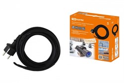 TDM Нагревательный саморегулирующийся кабель Стоплёд" НСК30-В с вилкой, в трубу (30м/300Вт)" SQ2510-0019 - фото 117667