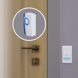 ЭРА Звонок дверной A04 беспроводной, белый Б0053278 - фото 118119