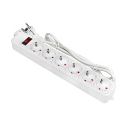 EKF PROxima Сетевой фильтр 6*1,8м 10А/2,2кВт с выкл. c/з ПВС 3х0,75 Блокбастер UFP10-375-6-018 - фото 118126