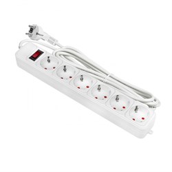 EKF PROxima Сетевой фильтр 6*3м 16А/3,2кВт с выкл. c/з ПВС 3х1,0 Блокбастер XL UFA16-310-6-03 - фото 118129