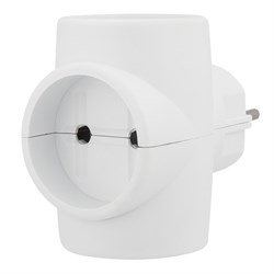 Тройник электрический без заземления 220В, 6A-10A Rexant 11-1081 - фото 118180